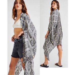 Free People Island Time Patchwork Kimono